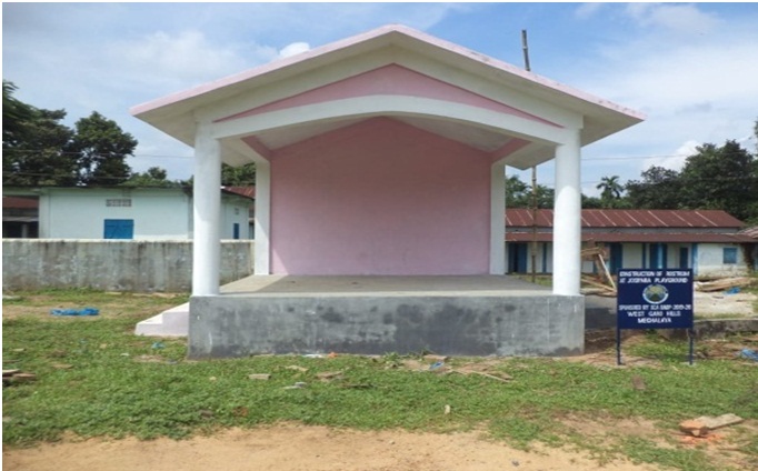 Construction of Rostrum at Josipara playground(Model Village).