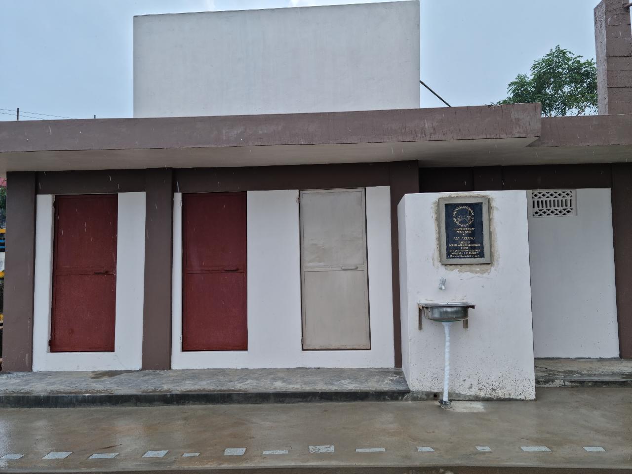 Construction of Public Toilet at Amlariang and Shnongpdeng at Nongtalang  Village. 