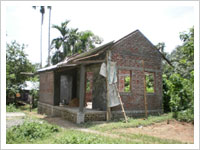 : Undergoing construction of Weaving Centre Women No. 1 SHG at Gasuapara 